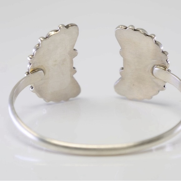 Native American Navajo Sterling Kingman Turquoise Bracelet Cuff - Picture 3 of 3